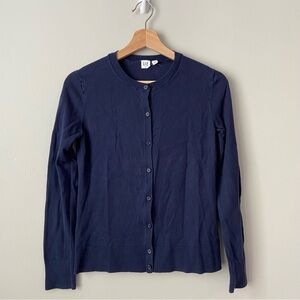 GAP Navy Blue Button-Up Cardigan